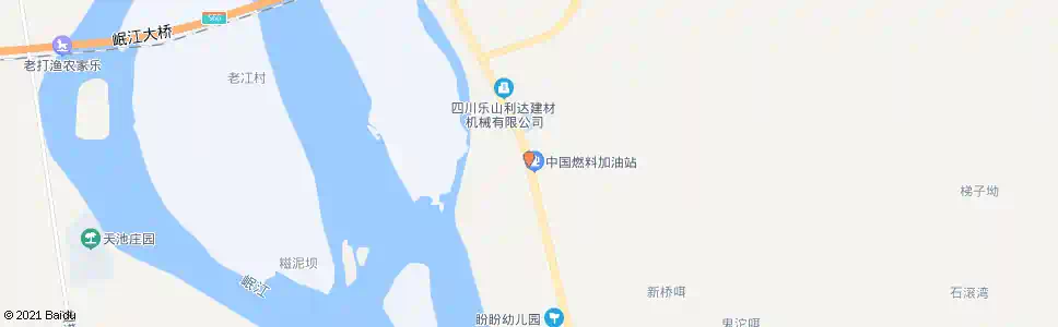 乐山青衣坝村_公交站地图_乐山公交_妙搜公交查询2025