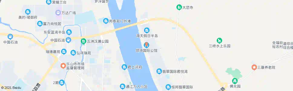 乐山领地国际公馆_公交站地图_乐山公交_妙搜公交查询2025
