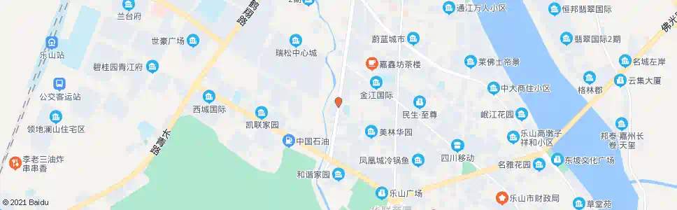 乐山白燕路中段_公交站地图_乐山公交_妙搜公交查询2025