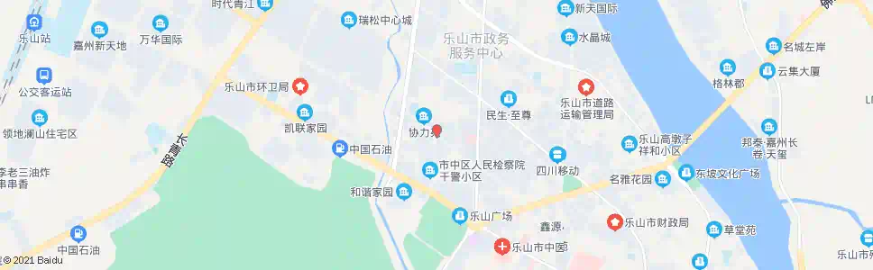 乐山嘉兴路茶坊路口_公交站地图_乐山公交_妙搜公交查询2025
