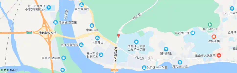 乐山绿心路南段_公交站地图_乐山公交_妙搜公交查询2025