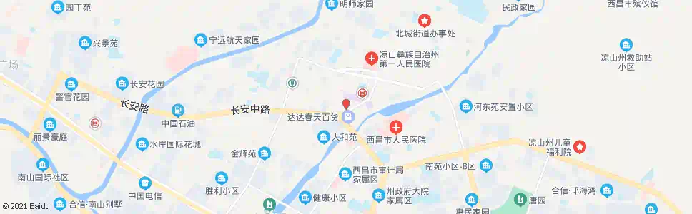 凉山月城广场_公交站地图_凉山公交_妙搜公交查询2025