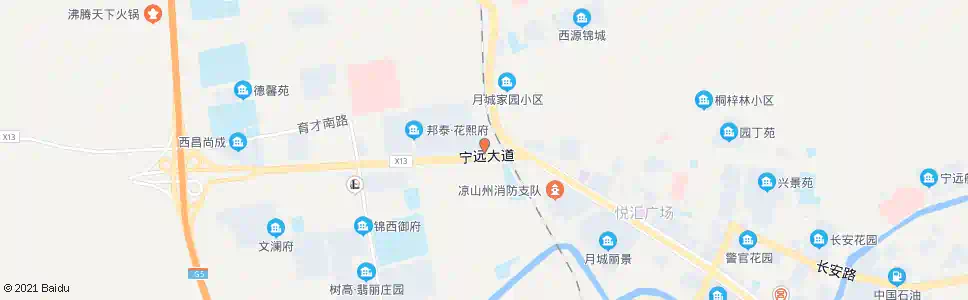 凉山三丫口(机场路一段)_公交站地图_凉山公交_妙搜公交查询2025