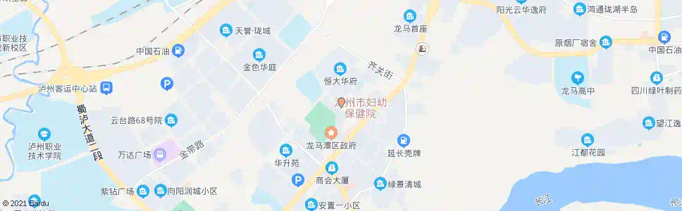 泸州摇翔路_公交站地图_泸州公交_妙搜公交查询2025
