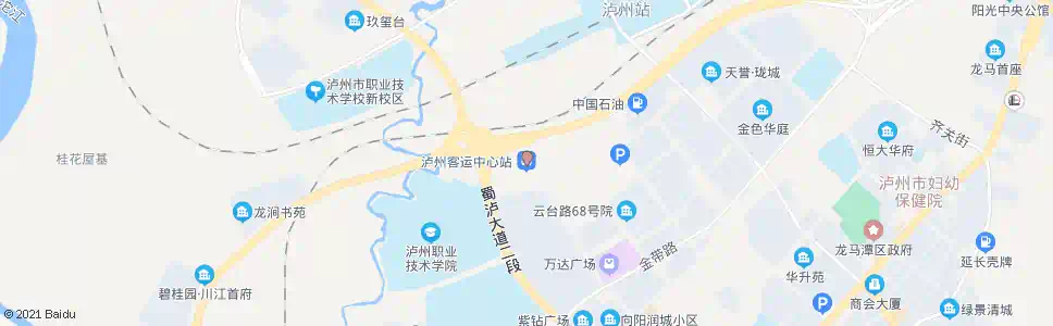 泸州蓝田客运站_公交站地图_泸州公交_妙搜公交查询2025