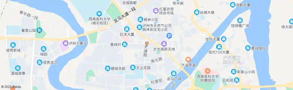 泸州蜀泸大道北_公交站地图_泸州公交_妙搜公交查询2025
