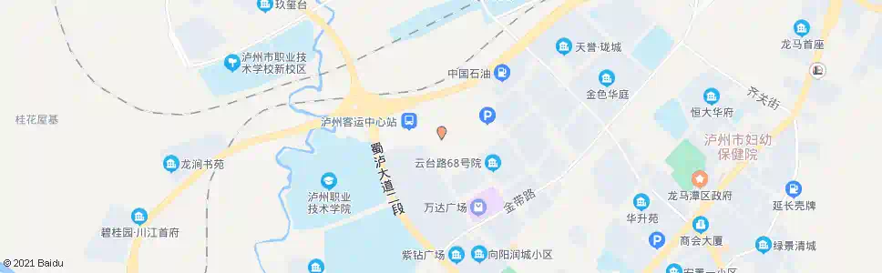 泸州云台路_公交站地图_泸州公交_妙搜公交查询2025