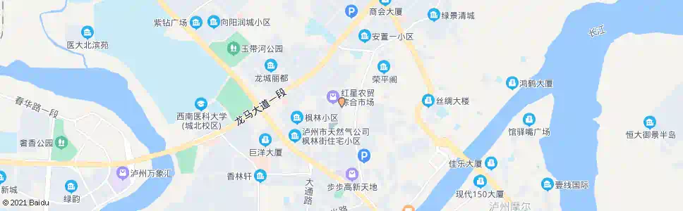 泸州红星农贸市场_公交站地图_泸州公交_妙搜公交查询2025