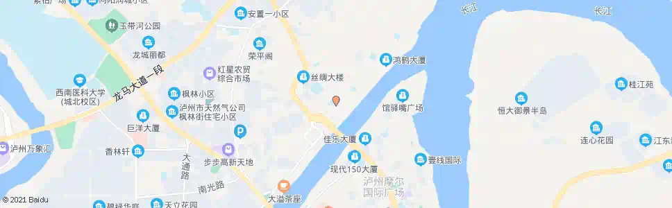泸州街心花园_公交站地图_泸州公交_妙搜公交查询2025