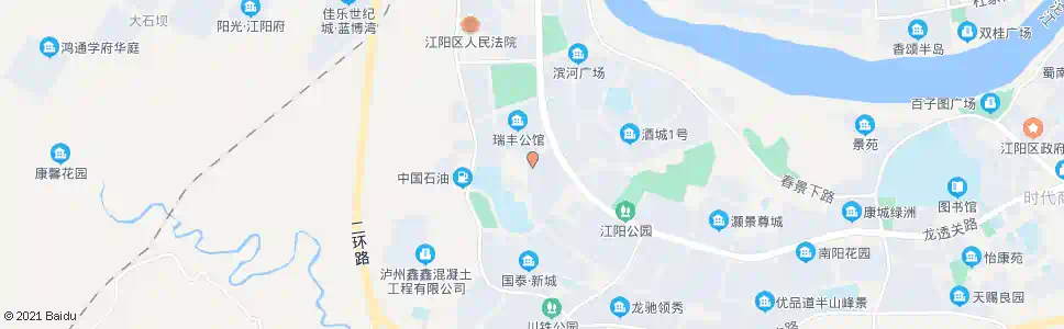 泸州酒城大道二段_公交站地图_泸州公交_妙搜公交查询2025