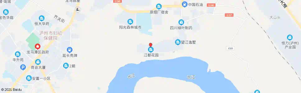 泸州江都花园_公交站地图_泸州公交_妙搜公交查询2025