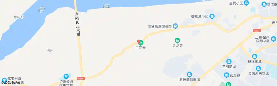 泸州二回寺_公交站地图_泸州公交_妙搜公交查询2025