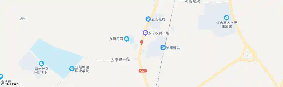 泸州安宁大道二段_公交站地图_泸州公交_妙搜公交查询2025