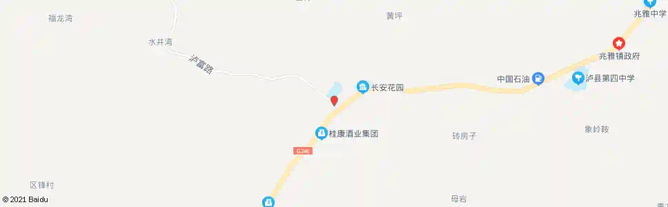 泸州长安农贸市场_公交站地图_泸州公交_妙搜公交查询2025