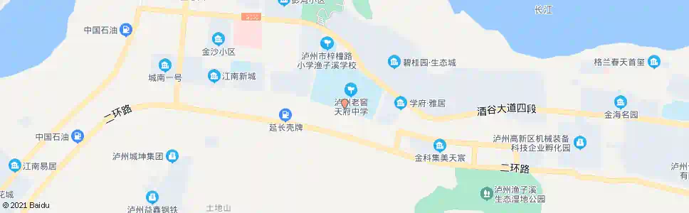 泸州天府中学南门_公交站地图_泸州公交_妙搜公交查询2025