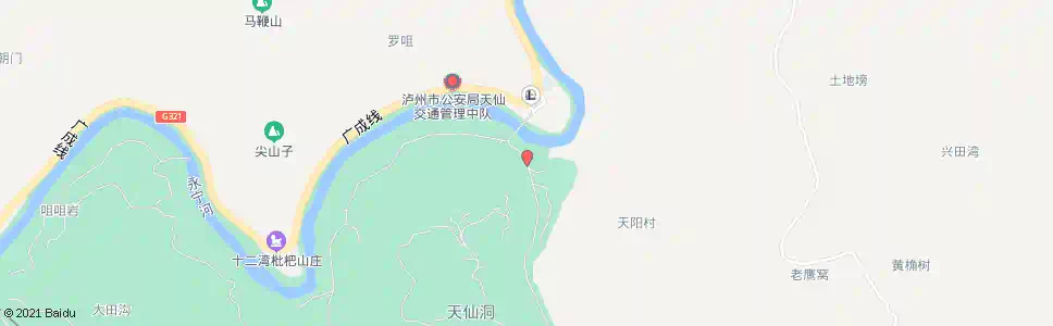 泸州天仙洞_公交站地图_泸州公交_妙搜公交查询2025
