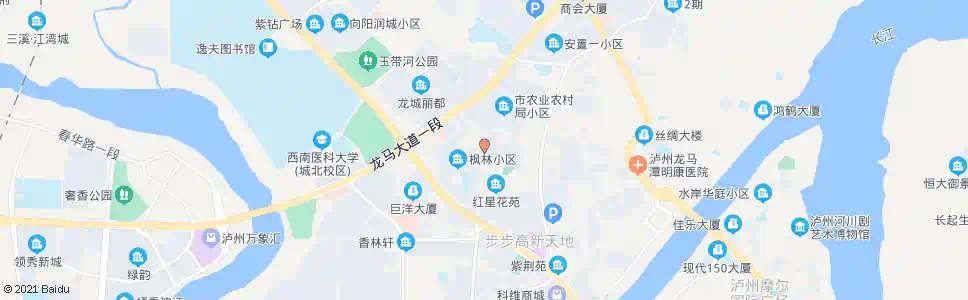 泸州红星小区_公交站地图_泸州公交_妙搜公交查询2025