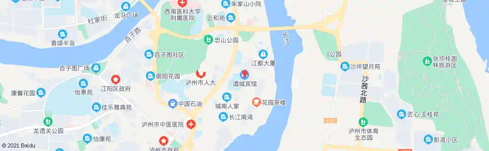 泸州酒城宾馆_公交站地图_泸州公交_妙搜公交查询2025