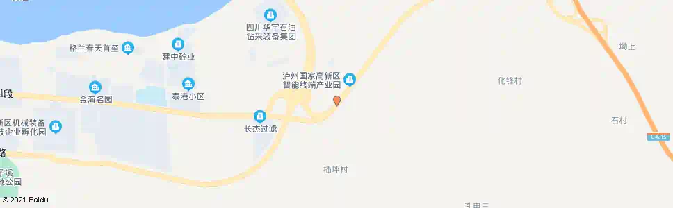 泸州土地坝_公交站地图_泸州公交_妙搜公交查询2025