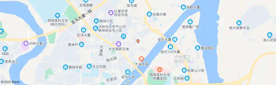 泸州金山路_公交站地图_泸州公交_妙搜公交查询2025