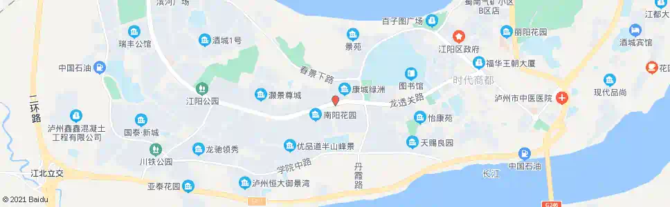 泸州酒城大道一段_公交站地图_泸州公交_妙搜公交查询2025