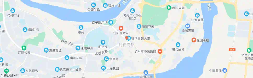 泸州天益广场_公交站地图_泸州公交_妙搜公交查询2025