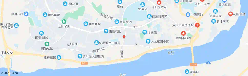 泸州丹青路_公交站地图_泸州公交_妙搜公交查询2025