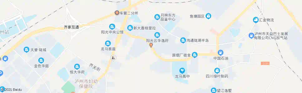 泸州银华山_公交站地图_泸州公交_妙搜公交查询2025