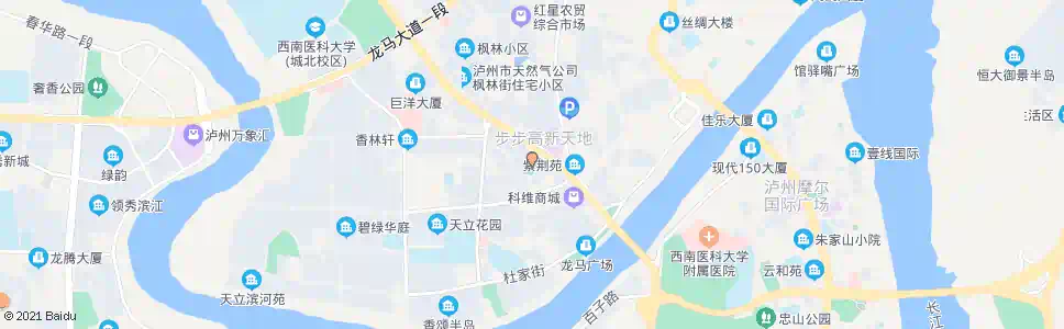 泸州城北广场_公交站地图_泸州公交_妙搜公交查询2025