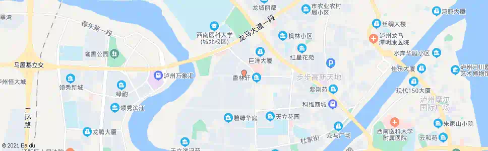 泸州御景街口_公交站地图_泸州公交_妙搜公交查询2025