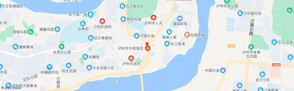 泸州市中医院_公交站地图_泸州公交_妙搜公交查询2025