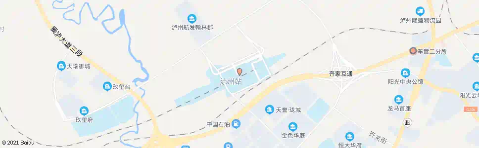 泸州高新区_公交站地图_泸州公交_妙搜公交查询2025