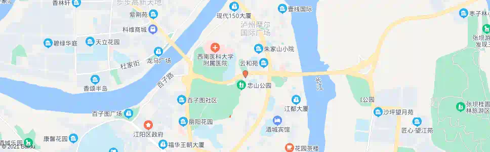 泸州市体育馆_公交站地图_泸州公交_妙搜公交查询2025