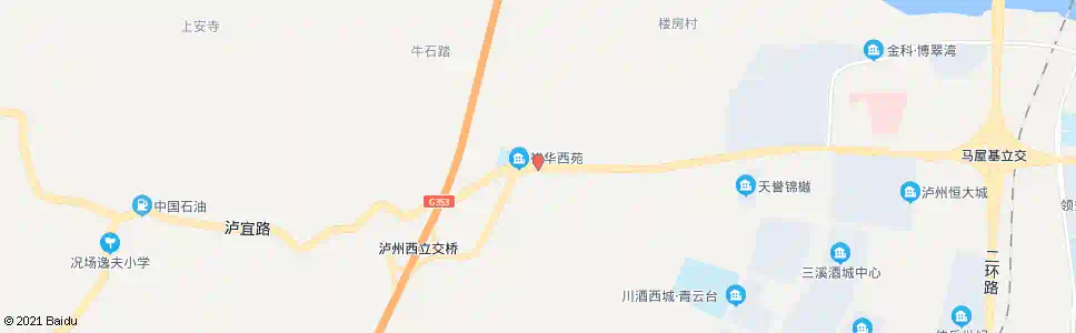 泸州况场实验学校_公交站地图_泸州公交_妙搜公交查询2025