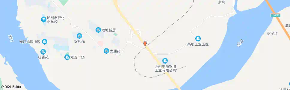 泸州泰安长江大桥西_公交站地图_泸州公交_妙搜公交查询2025