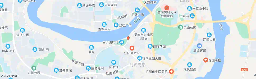 泸州百子图_公交站地图_泸州公交_妙搜公交查询2025