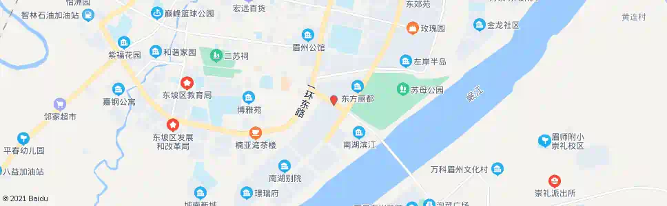 眉山苏湖路_公交站地图_眉山公交_妙搜公交查询2025