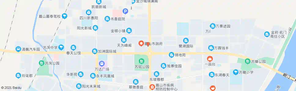 眉山人字路_公交站地图_眉山公交_妙搜公交查询2025