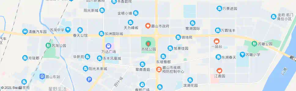 眉山诗书城公园_公交站地图_眉山公交_妙搜公交查询2025