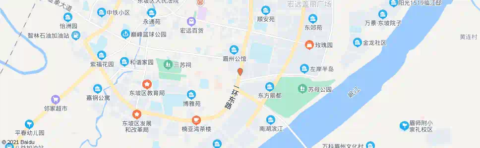 眉山大治桥_公交站地图_眉山公交_妙搜公交查询2025