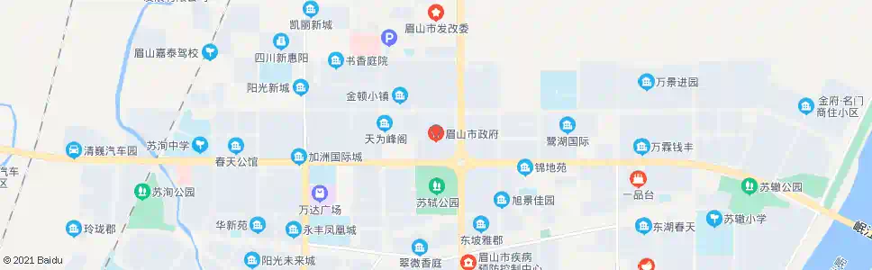 眉山市政府_公交站地图_眉山公交_妙搜公交查询2025
