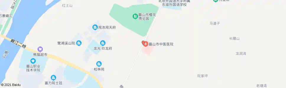 眉山中医院_公交站地图_眉山公交_妙搜公交查询2025