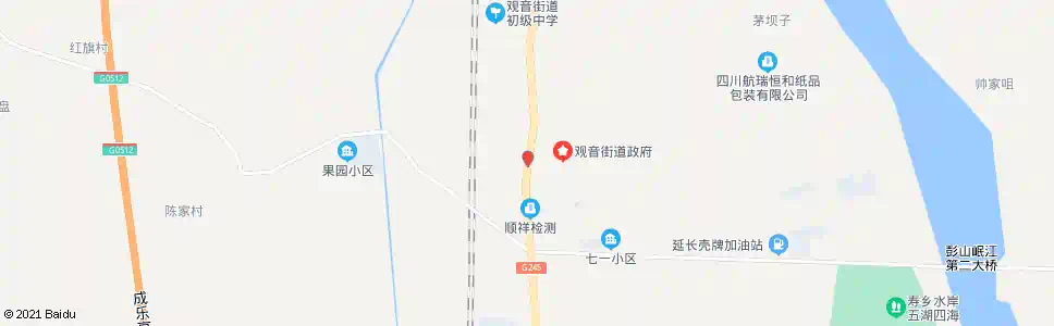 眉山观音场_公交站地图_眉山公交_妙搜公交查询2025