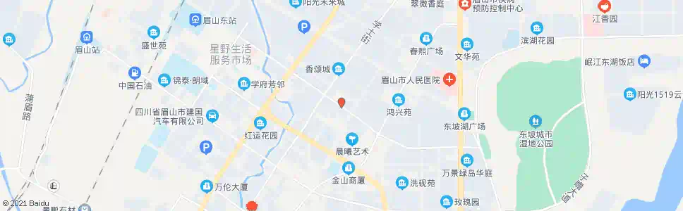 眉山蓝色港湾_公交站地图_眉山公交_妙搜公交查询2025