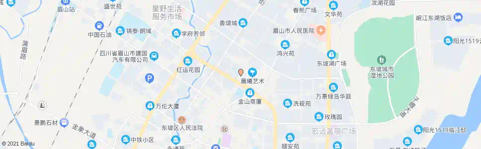 眉山健康家园_公交站地图_眉山公交_妙搜公交查询2025