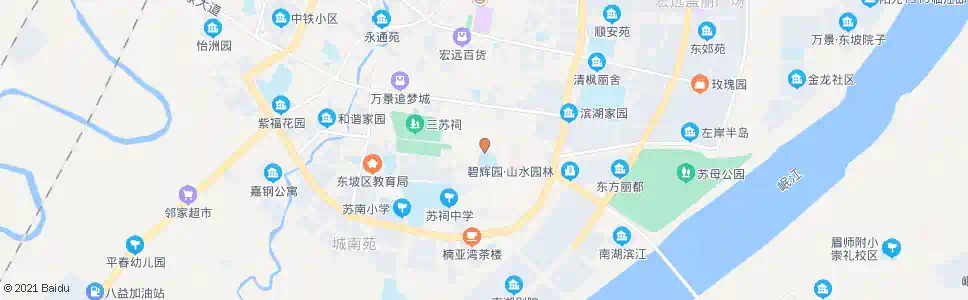 眉山府街口_公交站地图_眉山公交_妙搜公交查询2025