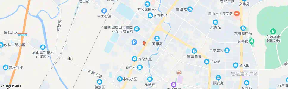 眉山银杏花园_公交站地图_眉山公交_妙搜公交查询2025