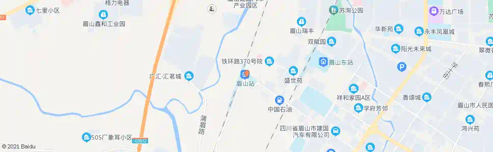 眉山南门口_公交站地图_眉山公交_妙搜公交查询2025