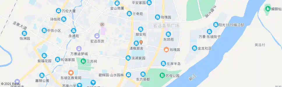 眉山眉山一中_公交站地图_眉山公交_妙搜公交查询2025