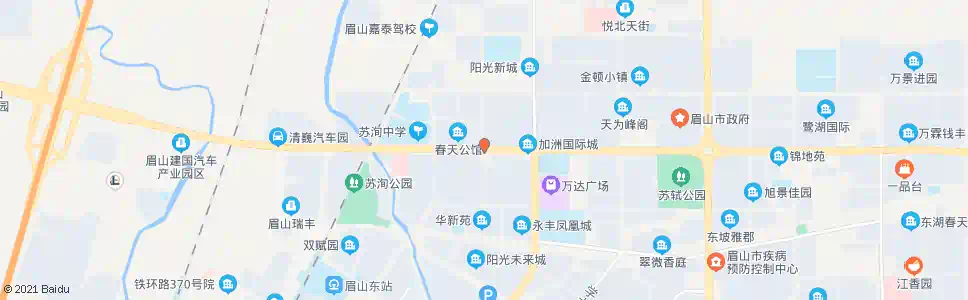 眉山县医院_公交站地图_眉山公交_妙搜公交查询2025